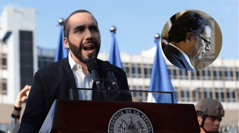 Nayib Bukele critica a Petro por crisis y exalta estabilidad en El&nbsp;Salvador