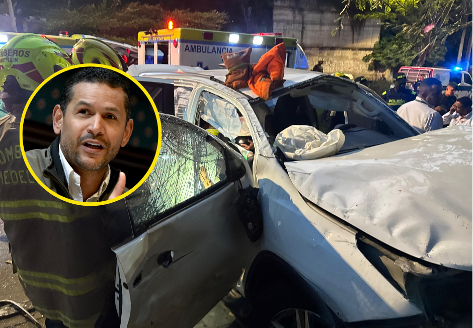 Se accidentó el esquema de seguridad del precandidato presidencial Daniel&nbsp;Palacios