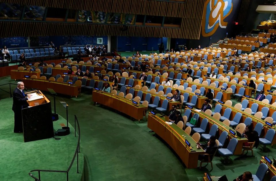 Asamblea General de la ONU se vacía durante discurso de Benjamín&nbsp;Netanyahu