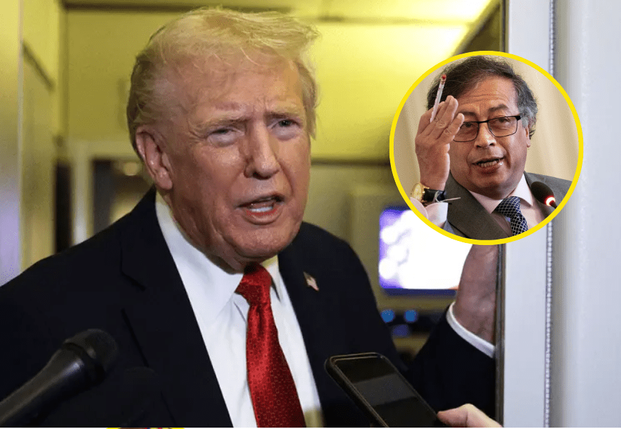 «Es un lunático»: Donald Trump critica a Gustavo Petro y anuncia aranceles para Colombia